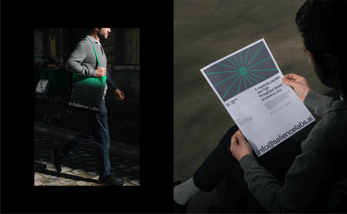 Pitch deck design & Brand identity for Salience Labs, photonic switch company